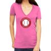 Tultex 214 - Ladies' Slim Fit Fine Jersey V-Neck Thumbnail