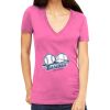 Tultex 214 - Ladies' Slim Fit Fine Jersey V-Neck Thumbnail