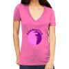 Tultex 214 - Ladies' Slim Fit Fine Jersey V-Neck Thumbnail