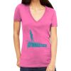 Tultex 214 - Ladies' Slim Fit Fine Jersey V-Neck Thumbnail