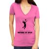 Tultex 214 - Ladies' Slim Fit Fine Jersey V-Neck Thumbnail