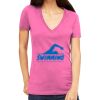 Tultex 214 - Ladies' Slim Fit Fine Jersey V-Neck Thumbnail