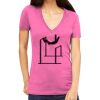 Tultex 214 - Ladies' Slim Fit Fine Jersey V-Neck Thumbnail