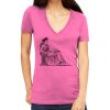 Tultex 214 - Ladies' Slim Fit Fine Jersey V-Neck Thumbnail