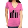 Tultex 214 - Ladies' Slim Fit Fine Jersey V-Neck Thumbnail