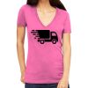 Tultex 214 - Ladies' Slim Fit Fine Jersey V-Neck Thumbnail