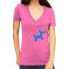 Tultex 214 - Ladies' Slim Fit Fine Jersey V-Neck Thumbnail