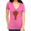 Tultex 214 - Ladies' Slim Fit Fine Jersey V-Neck Thumbnail
