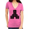 Tultex 214 - Ladies' Slim Fit Fine Jersey V-Neck Thumbnail