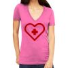 Tultex 214 - Ladies' Slim Fit Fine Jersey V-Neck Thumbnail