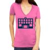 Tultex 214 - Ladies' Slim Fit Fine Jersey V-Neck Thumbnail